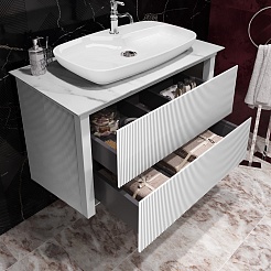 Opadiris Мебель для ванной Рубинно 90 Nova подвесная белая – фотография-7